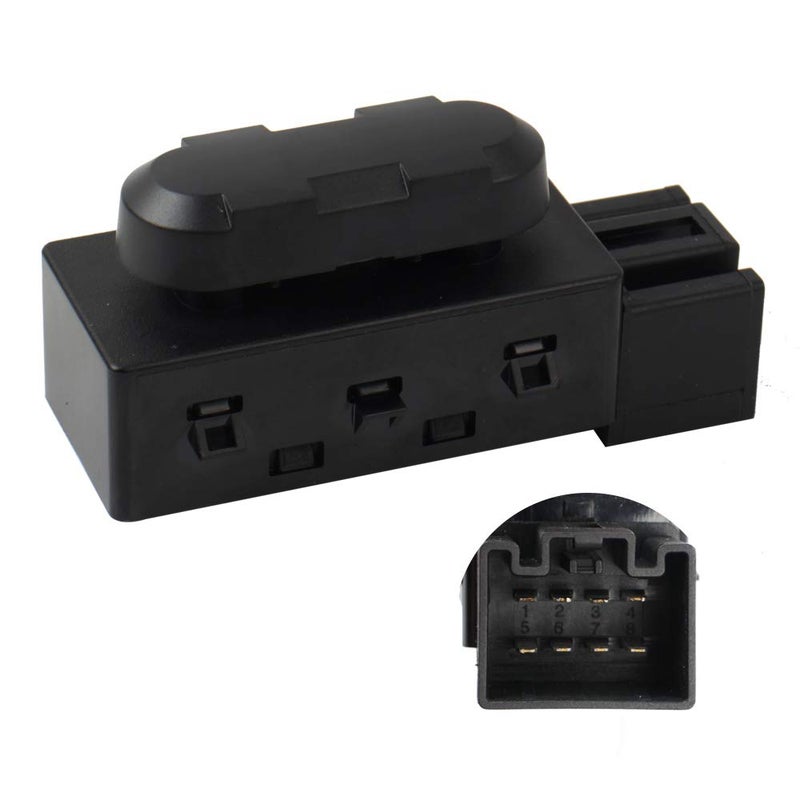 Citumo 6 Way Power Seat Adjust Switch for Compatible with 2005-2015 Edge Escape Expedition Explorer Flex F150 F250 F350 F450 MKX, Replace OE 5F9T-14B709-AA, 9L3Z14A701A, SW605, PSW550 - Image 2